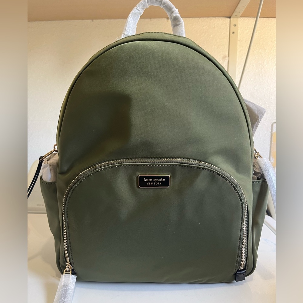 Kate Spade Dawn Large Nylon Backpack (Sapling) NWT